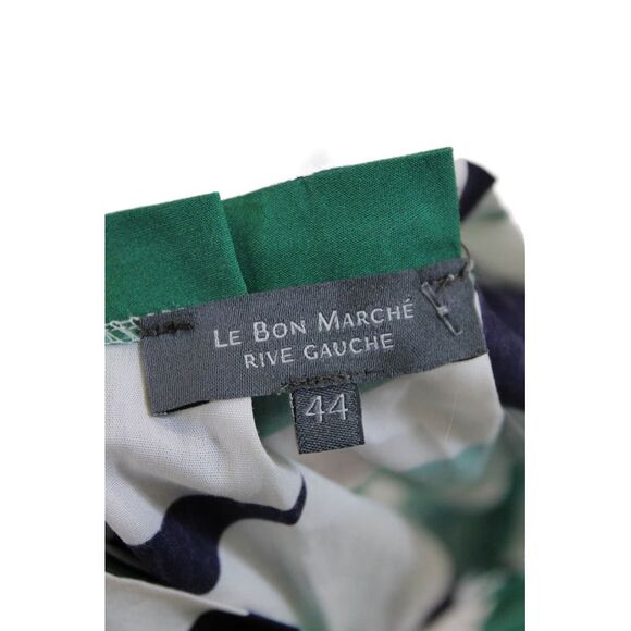 Lebon Marche Womens Sleeveless V-neck Abstract Lined Tank Top White Size EUR 40 - Picture 4 of 5